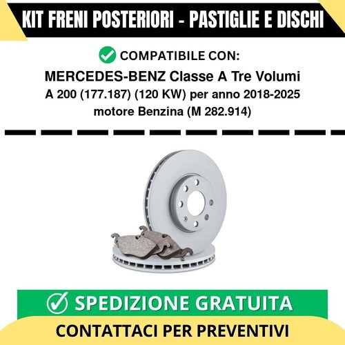 Kit freni posteriori - kit,