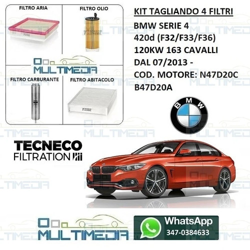 Tagliando filtri tecneco bmw - tagliando, 4