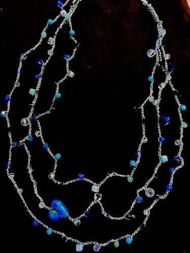 Collana perline tre - collana,