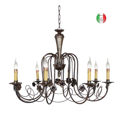 Lampadario sospensione ferro - a,