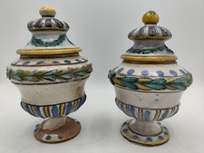 Rara Coppia Di Antichi Vasetti