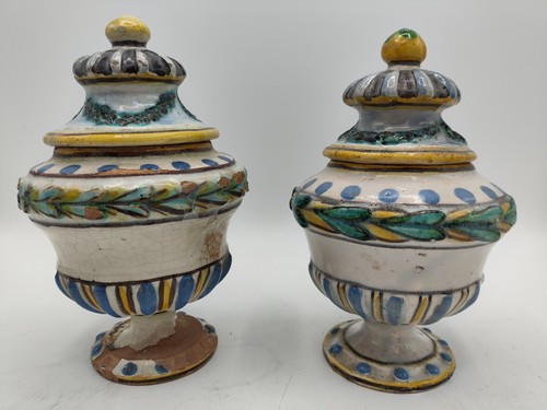 Rara coppia antichi vasetti - rara, di