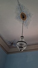 Lampadario stile Impero 5 luci  trasparente