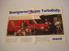 advertising Pubblicità 1989 IVECO TURBO DAILY