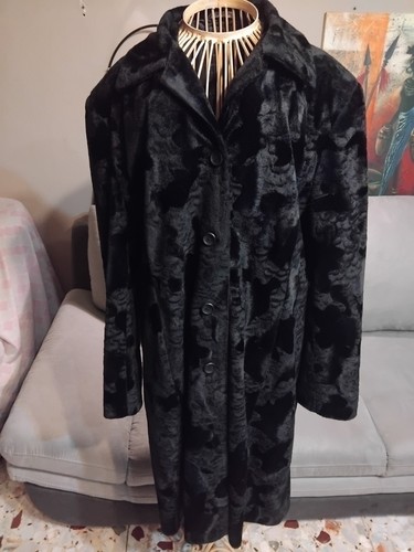 Cappotto donna nero velluto - cappotto,