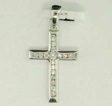 Ciondolo croce diamante 1,50