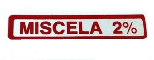 Scritta adesivo miscela 2 - /, "miscela