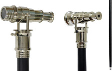 Bastone Da Passeggio, Telescopico, Con Impugnatura Lunga, in Legno E Manico i