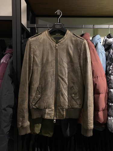 Bomber vintage pelle - bomber,