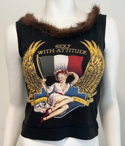 Blumarine vintage top - top, stampa
