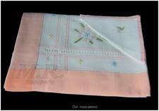 TOVAGLIA RICAMATA PURO LINO DA