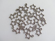 20pz charms ciondoli  stella  colore argento tibet  12x10mm bijoux