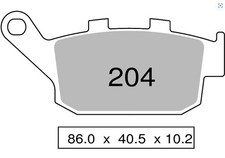 COPPIA PASTIGLIE FRENO NISSIN