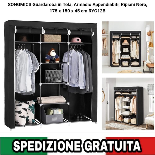 Guardaroba tela armadio - guardaroba, in