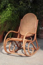 Sedia a dondolo stile Thonet