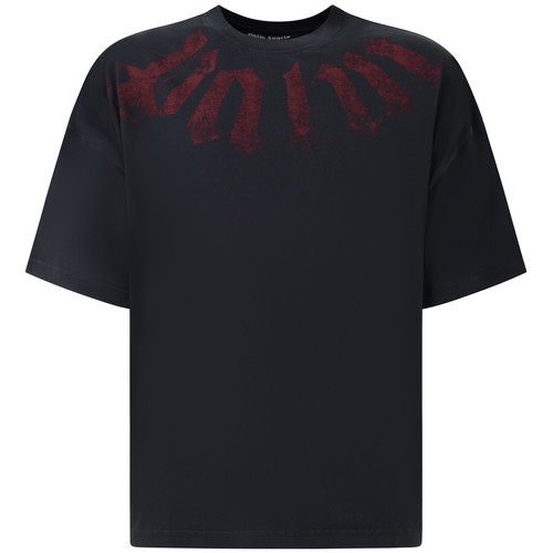 Palm angels shirt nera - t-shirt,