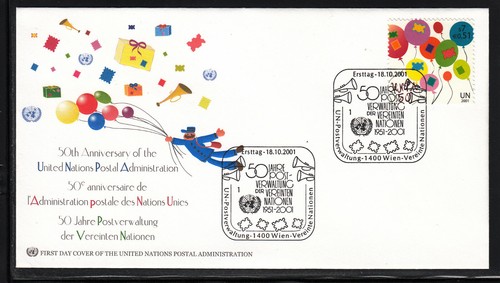 Onu vienna anni unpa fdc - onu,