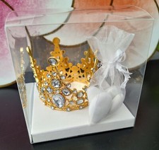 Bomboniera per matrimonio, battesimo, prima comunione , Corona Con Strass 