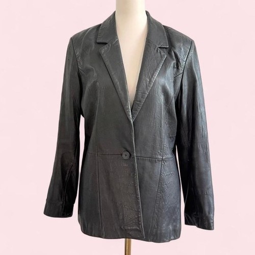 Blazer wilson pelle nero - wilson's, in