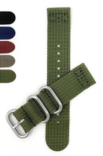 24mm Nylon 2 Piece Strap Watch