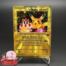 Pokemon card pikachu birthday - pokemon,