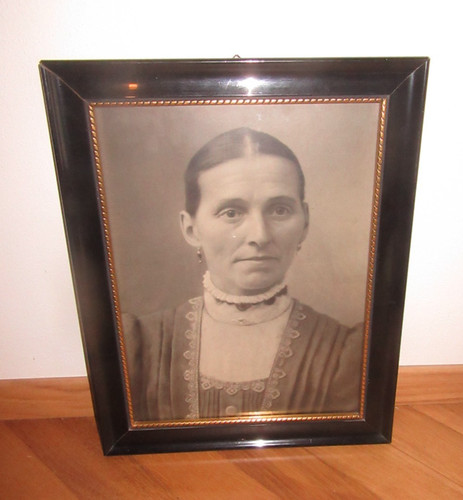 Antica cornice legno nero - legno,