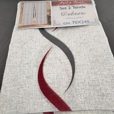 Coppia tendine A Vetro x Finestra/Portafinestra largh.cm. 45-70-80 Più Colori