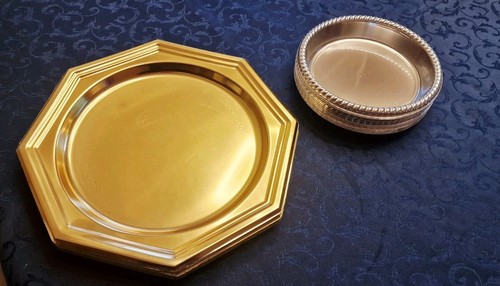 Piatti decorativi plastica - piatti, in