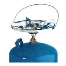 FORNELLO DA AVVITARE SU BOMBOLA CON ATTACCO ITALIANO ACCIAIO CROMATO CAMPEGGIO