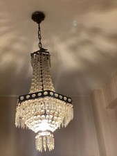  lampadario a gocce in cristallo di Boemia anni '40  - spediz.  Nazion e Intern.