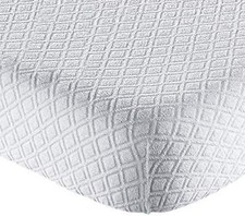 Coprimaterasso Matrimoniale Singolo in Spugna Jacquard Elasticizzato con Angoli