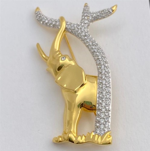 Spilla elefante swarovski 1993 - swarovski,