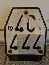 VECCHIA TARGA MOTORINO