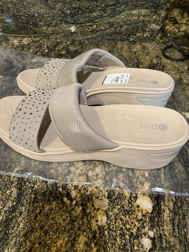 Sandali donna con zeppa bzees - con,