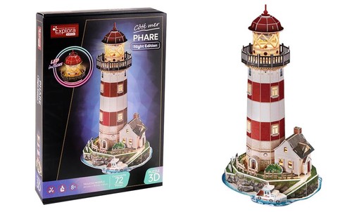 Explora faro puzzle 3d - faro,
