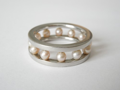 Anello acciaio inox - anello, con