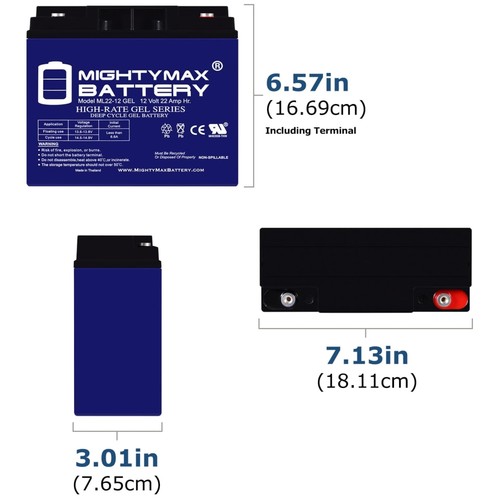 Durable 12v 22ah gel battery - gel,