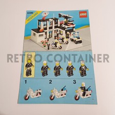 Lego Vintage Istruzioni Instructions Set 6386 - Police Command Base (1986)