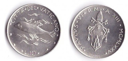 1975 vaticano lire - vaticano,