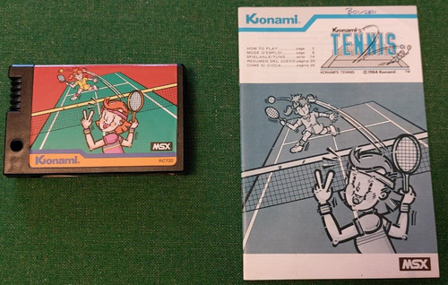 Cartuccia konami tennis msx - tennis,