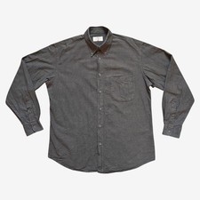 Armani Jeans Camicia vintage Cotton 80s 90s Made in Italy size XL Cachi Green