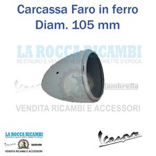 Carcassa Faro In Ferro 105 mm Vespa VM2 - VN1/VN2 Dal 1953 Al 1954