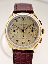 universal 12445 Uni-compax vintage cronografo Chronograph pink gold oro rosa