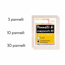 Creative Deco A5 Compensato Pannello Legno Grezzo Fogli | 148 x 210 x 3 mm