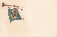 A1929) 81 REGGIMENTO FANTERIA BRIGATA TORINO, TROMBA E DRAPPELLA. VIAGGIATA.