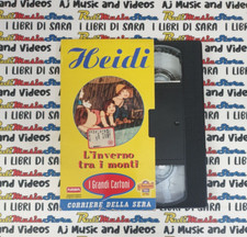 VHS cartonata HEIDI L'INVERNO TRA I MONTI GRANDI CARTONI 41 CORRIERE SERA (F230)