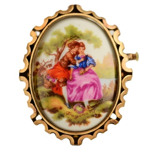 Spilla fragonard limoges - spilla,