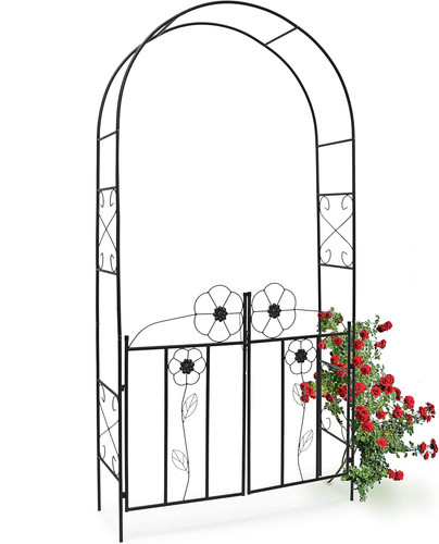 Arco per rose con cancello - rose,