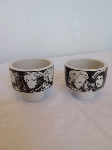 Coppia tazze disegnate - tazze,