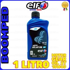 1 LITRO OLIO MOTORE CAMBIO ELF GEAR OIL 10W40 MOTO 2T SYNT OFFROAD STRADA ET05